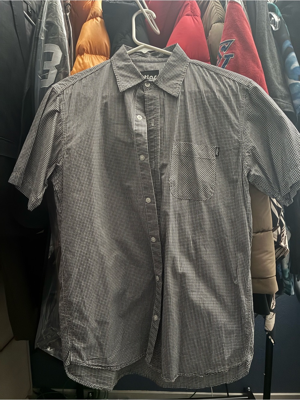 Atlas Skater Checkered Button up Size Small Like New